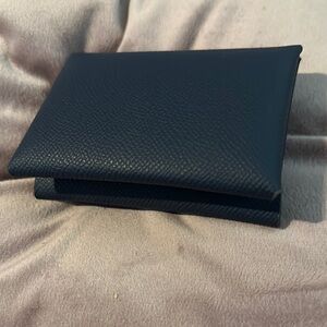 Elegant Blue Leather Wallet